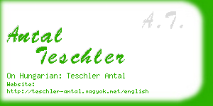 antal teschler business card